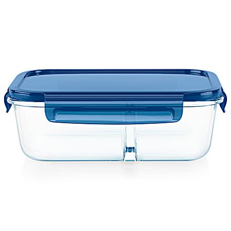 MealBox 5.5 cup Divided Glass Food Storage Container