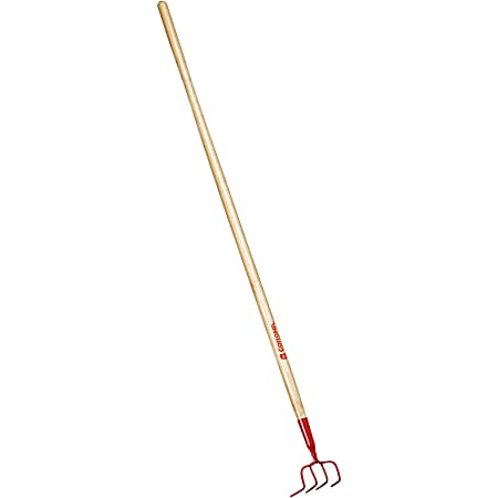 Red 4- Prong Cultivator
