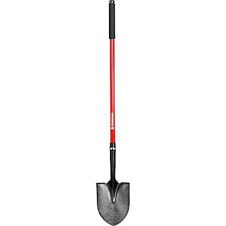 #2 Red Round Point Shovel w/ Fiberglass Handle