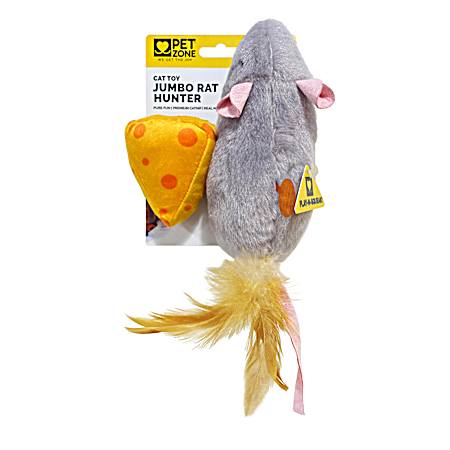 Jumbo Rat w/ Cheese Catnip Toy