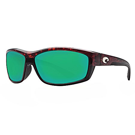 Adult Saltbreak Green Mirror 580P Polarized Plastic Sunglasses