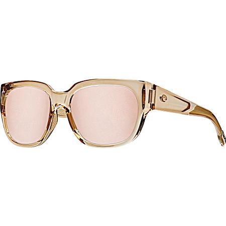 Adult Waterwoman Copper/Silver Mirror 580P Polarized Sunglasses