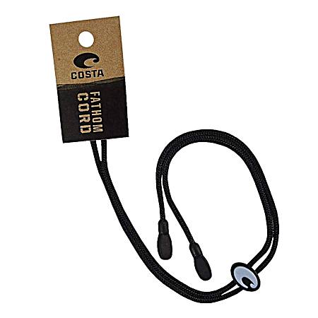 Adult Black Sunglass Fathom Cord