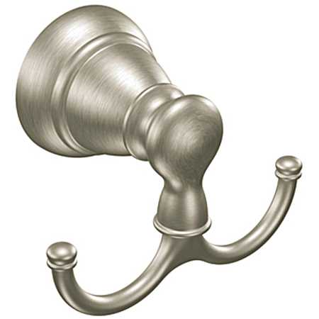 Brushed Nickel Banbury Double Robe Hook