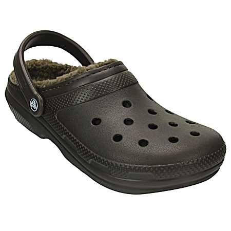 Men's Classic Lined Black Clogs
