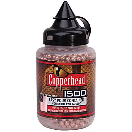 Copperhead Air Gun Steel BBs - 1,500 Ct