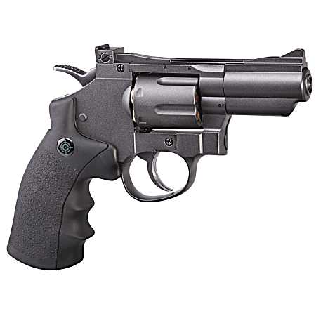 CO2 Powered Dual Ammo Full Metal Snub Nose Air Revolver