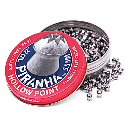 .22 Premier Piranha Hollow Point Pellet - 400 Ct
