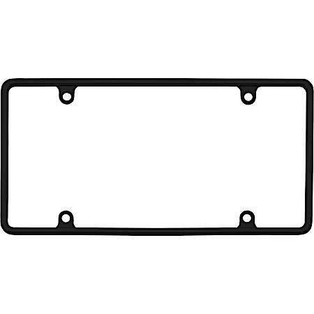 Black Slim Rim License Plate Frame