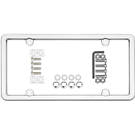 Chrome/Clear Ultimate Tuf Combo License Plate Frame