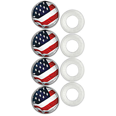 USA Flag Fastener Caps