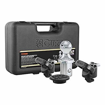 OEM Puck System 2-5/16 in Gooseneck Ball & Safety Chain Anchor Kit for RAM