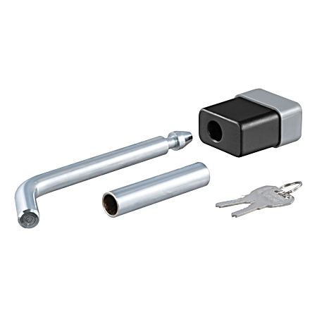1/2 in. Chrome Hitch Lock w/ 5/8 in. Adapter 1-1/4 in. or 2 in. Receiver Deadbolt