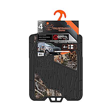 Kanati 4 pc Black/Camo Floor Mats