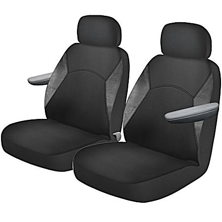 Custom Covers Wet Suit Extreme 2 pc Black/Gray Low Back Truck Seat Covers