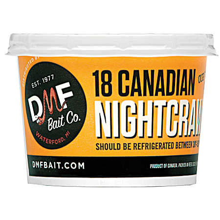 Canadian Nightcrawlers - 18 Ct