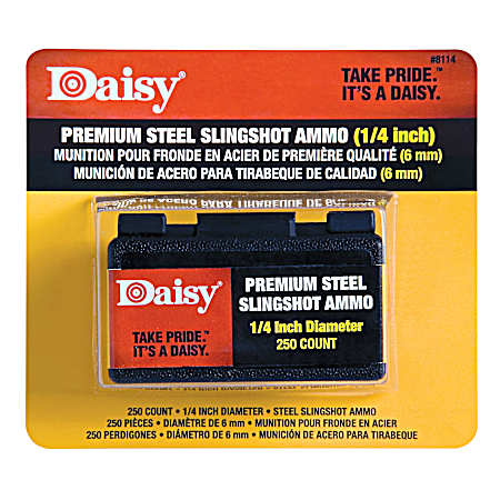 0.25 in Steel Slingshot Ammo - 250 Ct