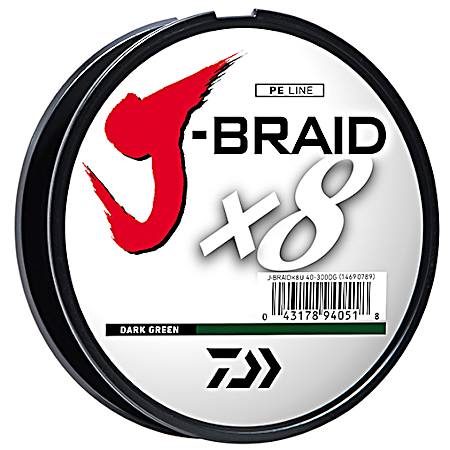J-Braid Braided Fishing Line - Dark Green