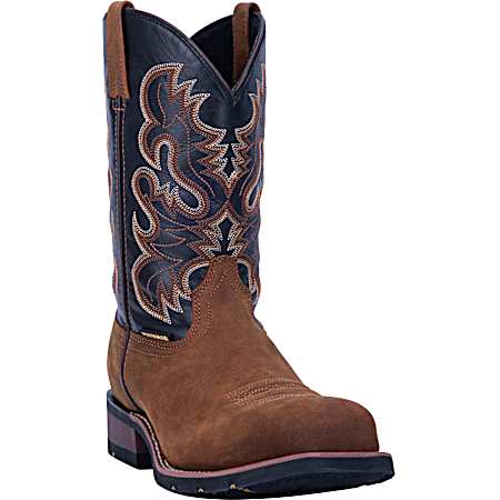 Men's Black Distressed Rockwell 11 in. Safety Toe Western Boots