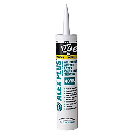 10.1 fl oz Alex Plus Easy Caulk Acrylic Latex Caulk Plus Silicone