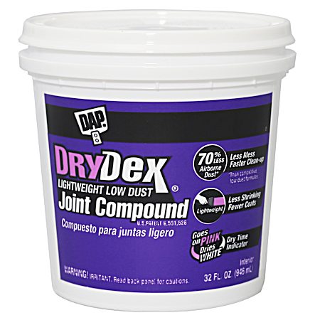 1 qt Drydex Lightweight Low Dust Wallboard Joint Compound