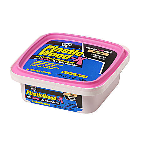 8 oz Plastic Wood-X All Purpose Wood Filler w/ Drydex Dry Time Indicator