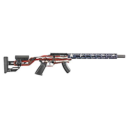 22LR American Flag Cerakote Ruger Precision BA Rimfire Rifle