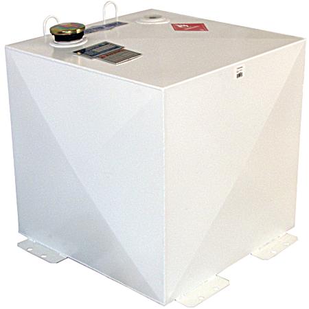 HD Series 50 gal White Square Steel Transfer Tank