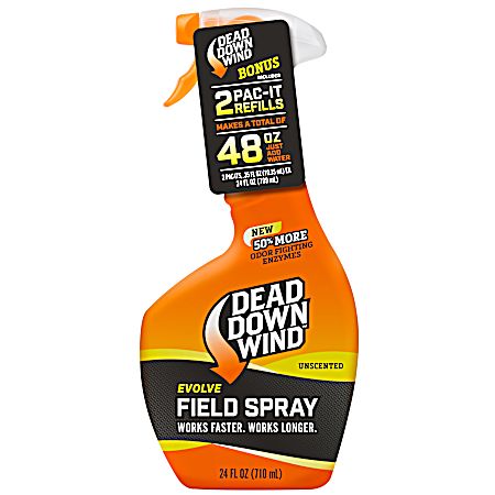 Evolve 3D+ 24 oz Unscented Odor Eliminating Field Spray Refills - 2 Pk