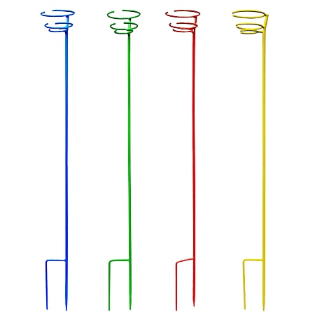 Outdoor Metal Wine Glass Holder - Assorted