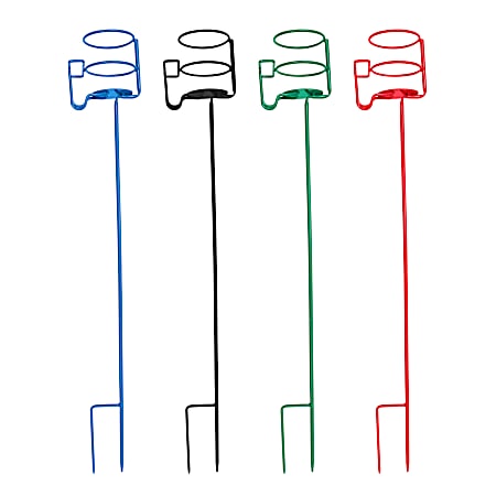 Outdoor Metal Drink Holder w/ Phone Holder - Assorted