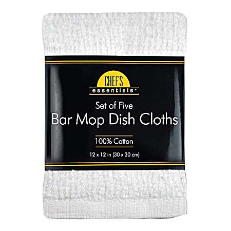 5 Pk. Bar Mop Dish Cloths