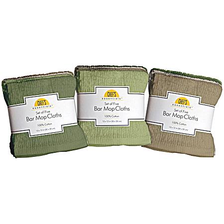 5 Pk. Bar Mop Cloths - Assorted