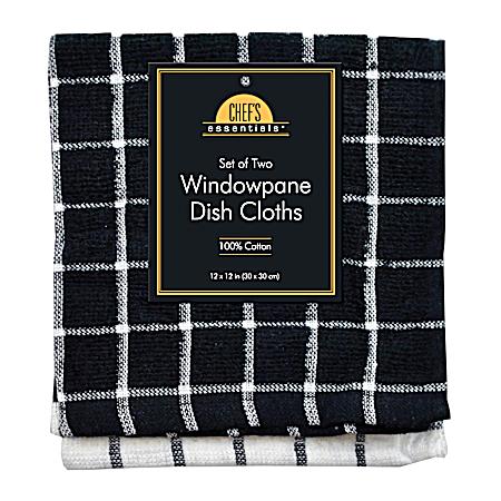 2 Pc. Windowpane Dish Cloths