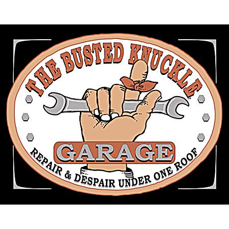 The Busted Knuckle Garage Tin Sign