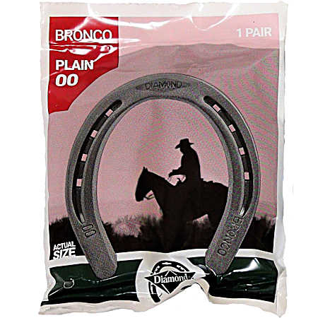 Bronco Plain 00 Horseshoe - 2 Pk