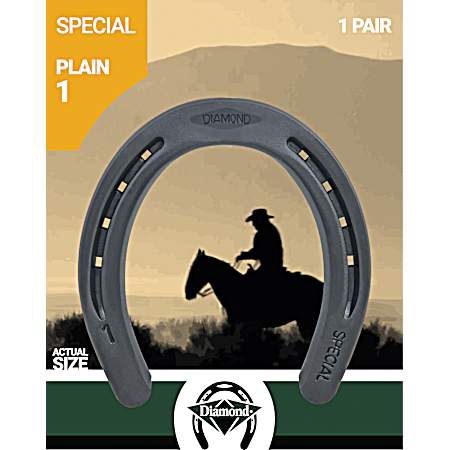 Special Plain Size 1 Horseshoe - 2 Pk