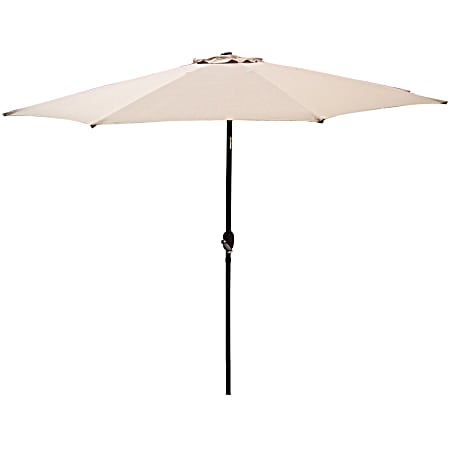 9 ft Tan Aluminum Patio Umbrella