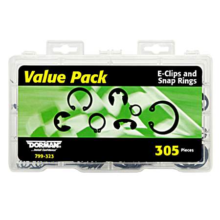 E-Clips & Snap Rings Assortment Kit