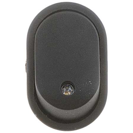 Black Body/Blue LED Glow Rocker Type Switch