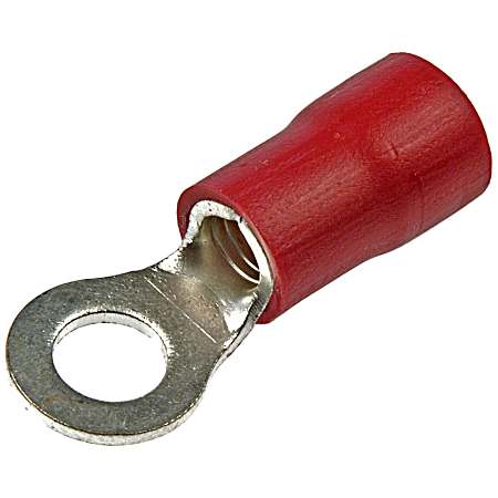 2 pc Ring Terminals - 8 Gauge 1/4 In.