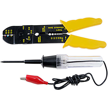 Circuit Tester and Wire Crimper/Stripper Kit