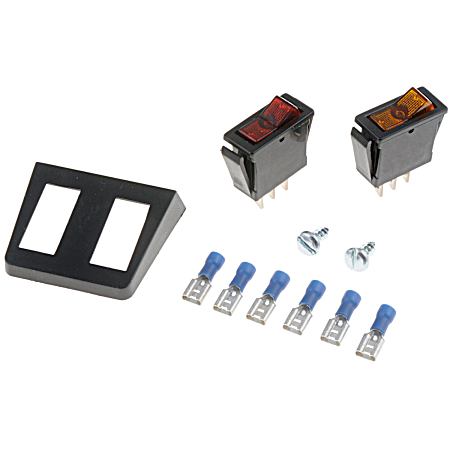 Multiple Rocker Kit Two Switches - Red and Amber