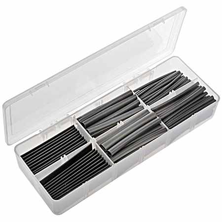 160 pc 1/16-1/2 In. Heat Shrink Tubing Assortment