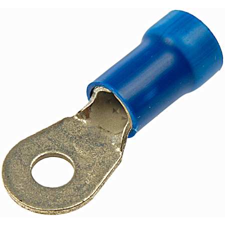 2 pc Ring Terminals - 6 Gauge 1/4 In.