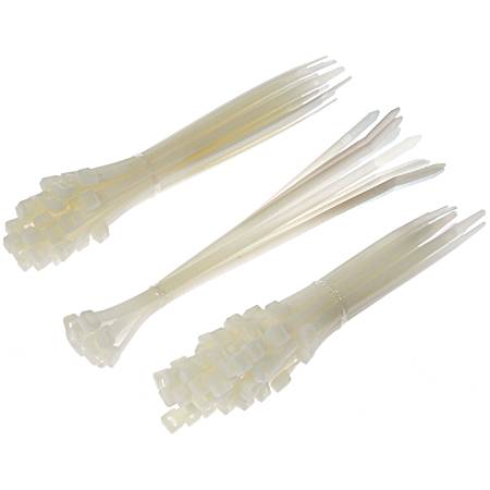 6, 8, 10 In. Heavy Duty White Wire Ties