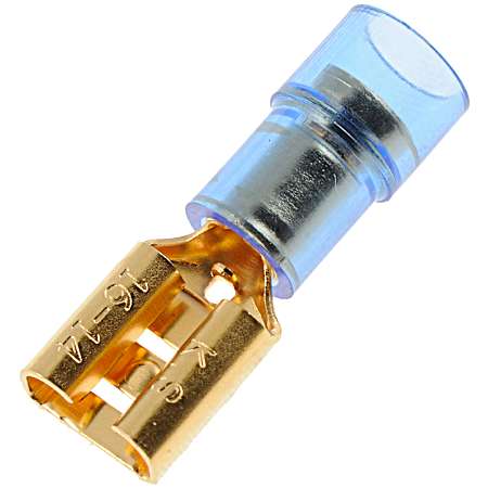 10 pc Blue 16-14 Gauge Female Audio Disconnect, .250 In