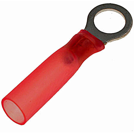 10 pc Red 22-18 Gauge Ring Waterproof Terminal, No. 10