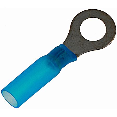 10 pc Blue 16-14 Gauge Ring Weather Proof Terminal, Stud Size 10