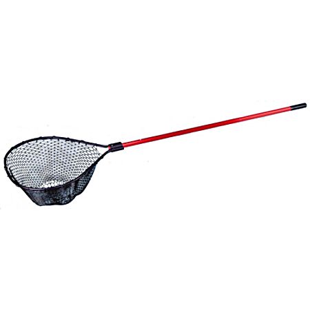 22 in x 25 in Black Deluxe Molded Rubber Net w/ Telescoping Handle